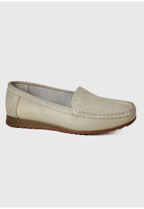 Mocasín Cuero Ethel Beige-1