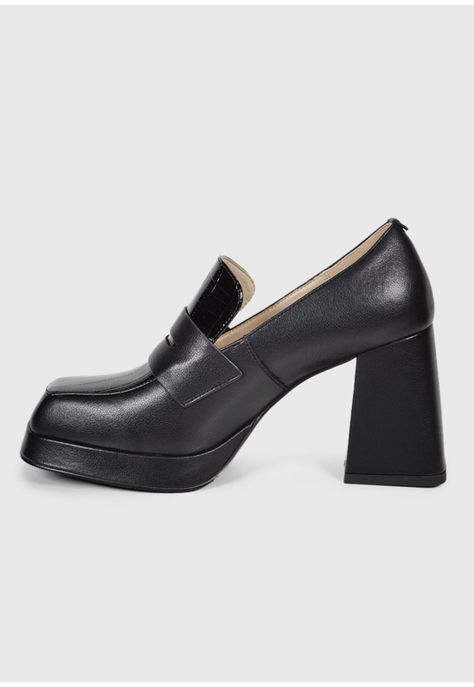 Zapato Cuero Zanila Negro-5