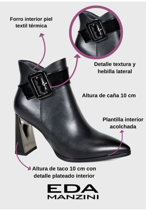 Botín Mujer Asianne Negro -2