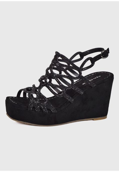 Sandalia Cuero Keysha Negro-0