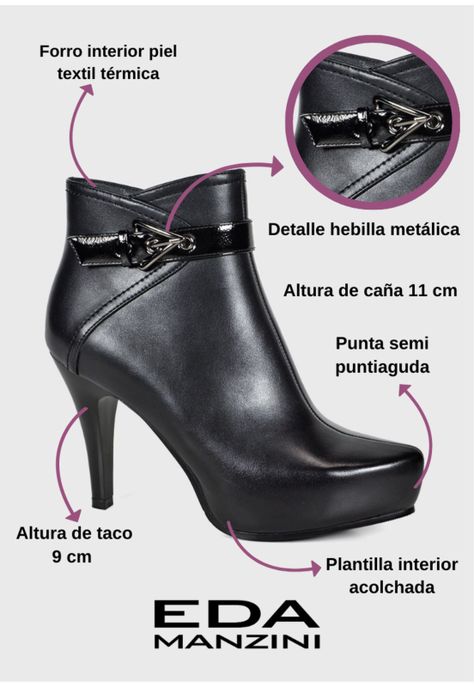 Botín Mujer Tahiya Negro -2