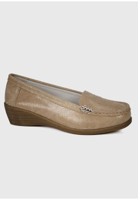 Mocasín Cuero Helen Beige-1