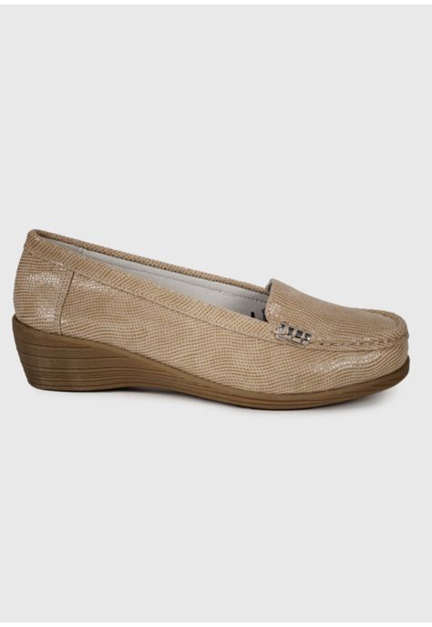 Mocasín Cuero Helen Beige-2