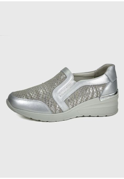 Zapatilla Josefina Plateado-0