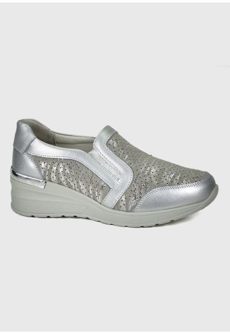 Zapatilla Josefina Plateado-1