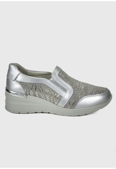 Zapatilla Josefina Plateado-2