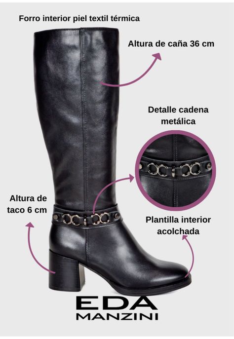 Bota Mujer Célica Negro -2