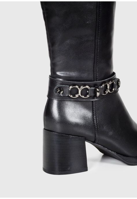 Bota Mujer Célica Negro -3