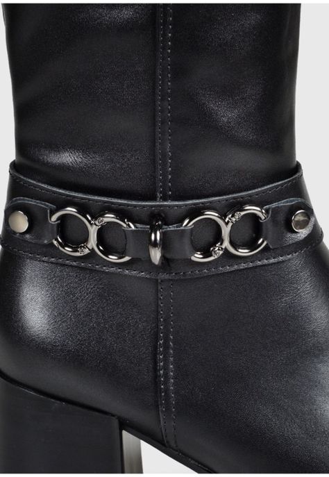 Bota Mujer Célica Negro -6