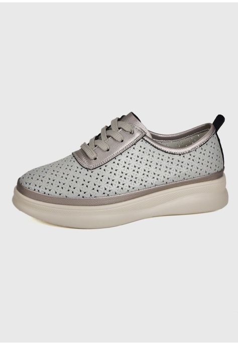 Zapatilla Cuero Jenara Gris-1