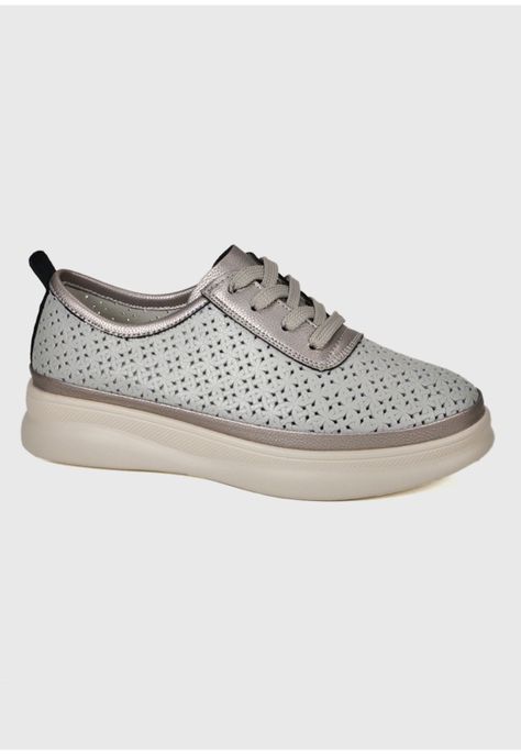 Zapatilla Cuero Jenara Gris-2