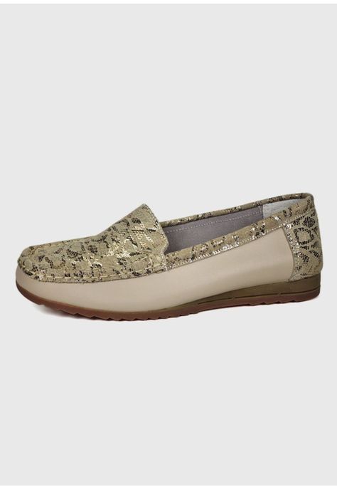 Mocasín Cuero Ethel Dorado Snake-0