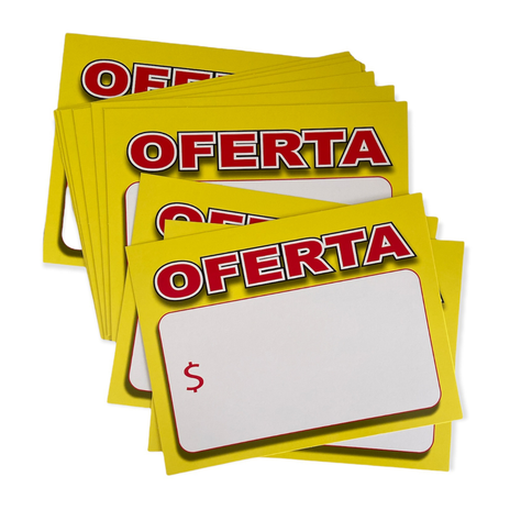 30 Cartel De Oferta Cartón 20x26 -0