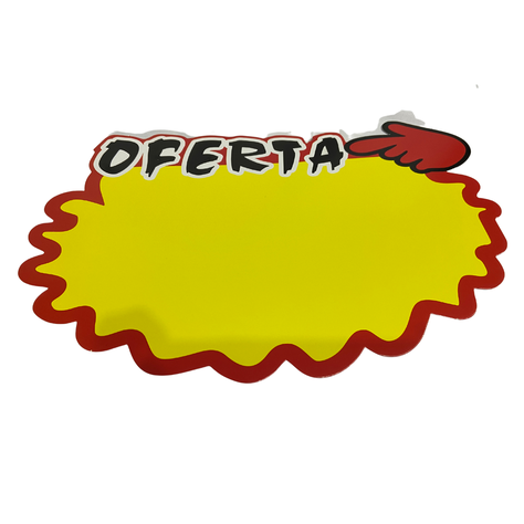 Pack 10 Etiquetas Grandes Oferta Cartón Para Precios 20x30cm-0