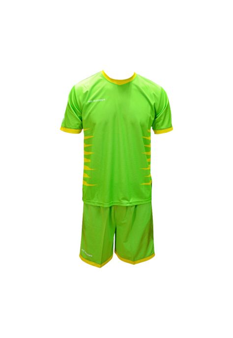 Set Camiseta + Short Ho Soccer Mega Verde Fluor - Amarillo-0