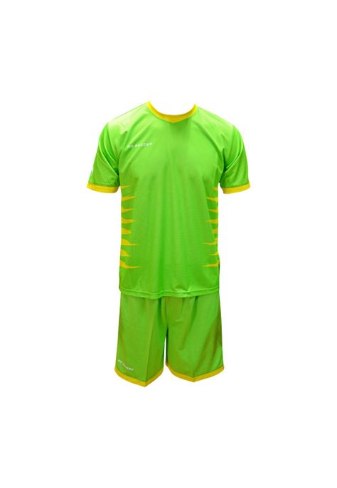 Set Camiseta + Short Ho Soccer Mega Verde Fluor - Amarillo-1