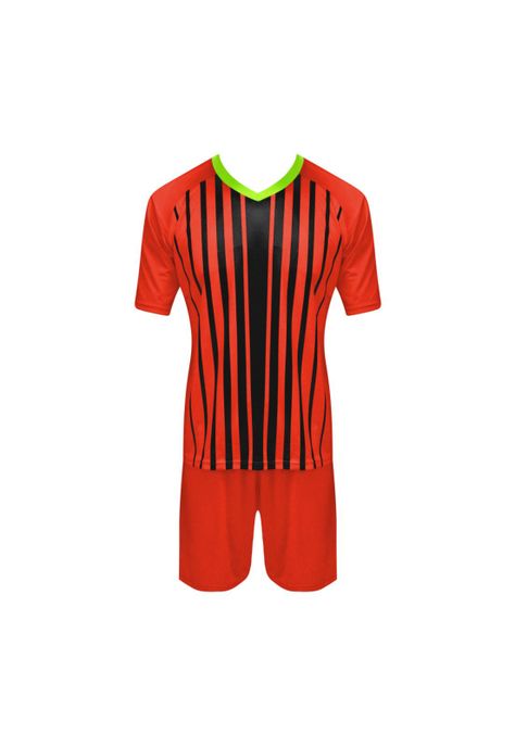 SET CAM+SHORT CAFU CLUB NARANJO FLUOR-NEGRO INF -2