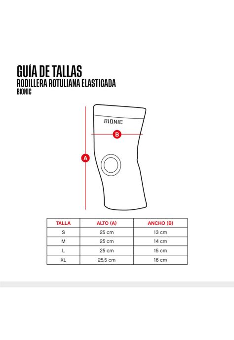 RODILLERA ELASTICADA BIONIC ROTULIANA BL -2