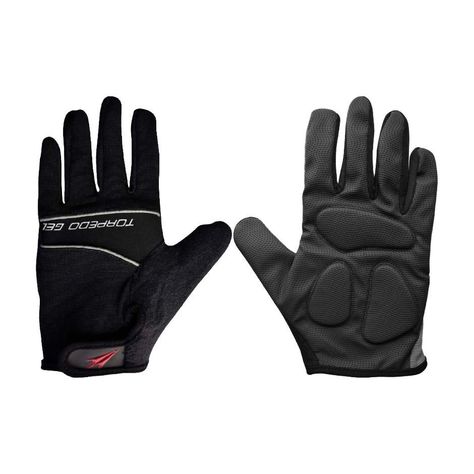 Guante Torpedo Ciclista Gel Largo Negro-4