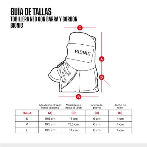 TOBILLERA BIONIC NEO C/BARRA Y CORDON NG-1