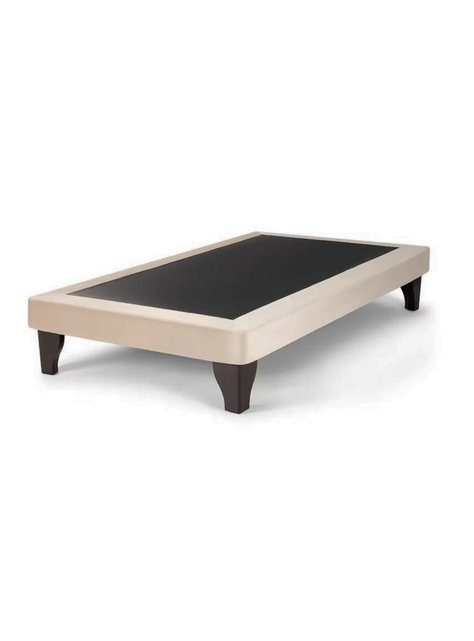 Base de Cama Europea 1.5 Plaza 105X190 Beige Felpa-0