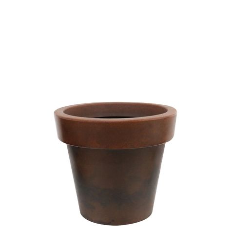 MACETERO SAMPA ANTIQUE ROJIZO S-0