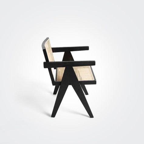 SILLON PIERRE NEGRO NATURAL RATTAN-3