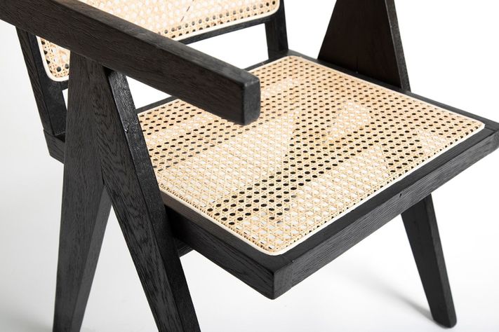 SILLON PIERRE NEGRO NATURAL RATTAN-5