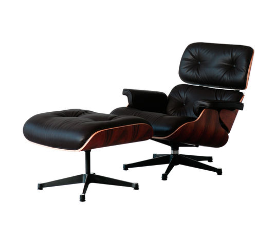 SOFÁ CONJUNTO EAMES LOUNGE Y OTTOMAN NEGRO-1