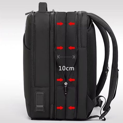 Mochila Viral Expandible USB Arctic Hunter 32L Viajeros Cabina Avión-1