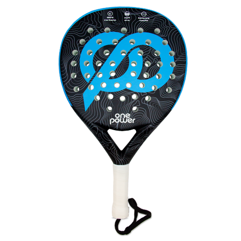 PALA PADEL ONE POWER CARBONO - CELESTE-0