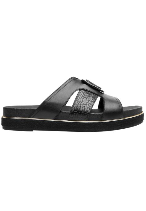 Sandalia Mujer Cuero Deyna Negro Flexi-0