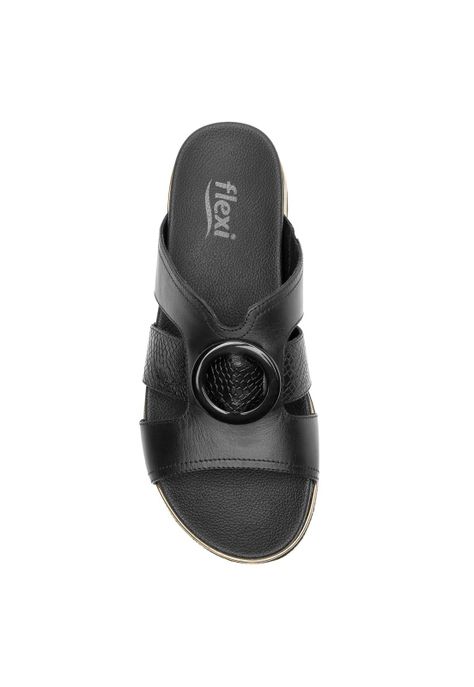 Sandalia Mujer Cuero Deyna Negro Flexi-6