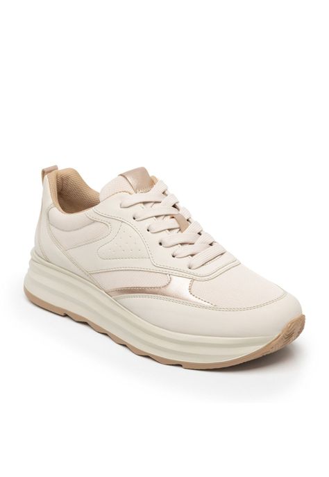 Zapatilla Mujer Nat 127102 Beige Flexi-1