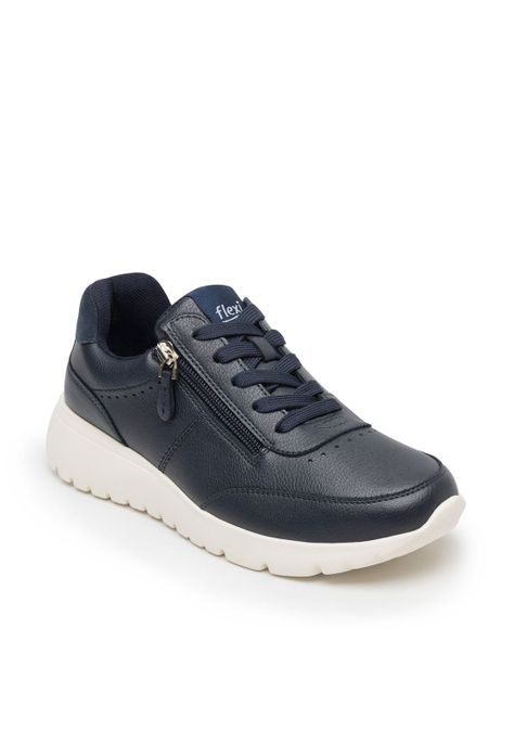 Zapatilla Mujer Lucena 129701 Azul Marino Flexi-1