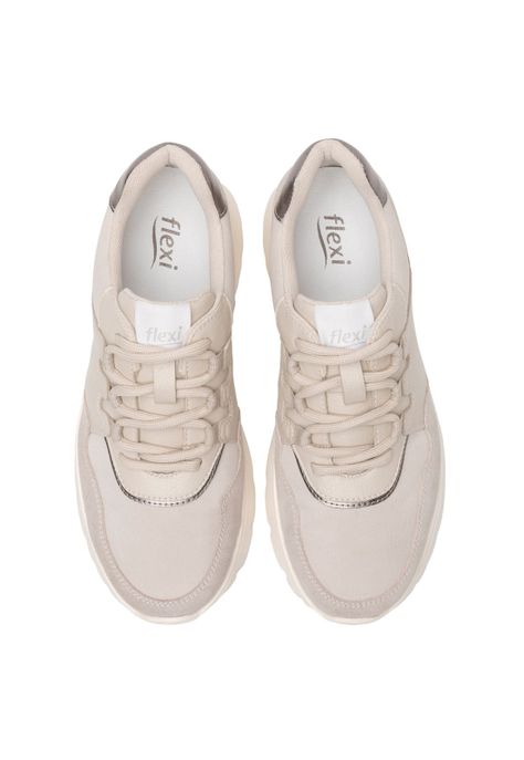 Zapatilla Mujer Lucena 129702 Marfil Flexi-5
