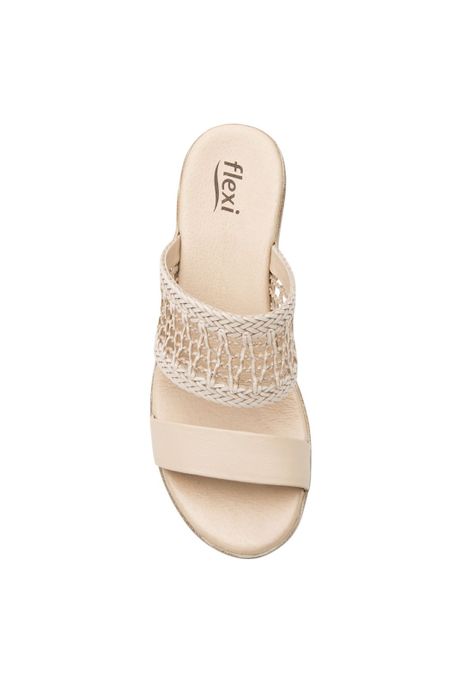 Sandalia Mujer Cuero Emily Beige Flexi-4