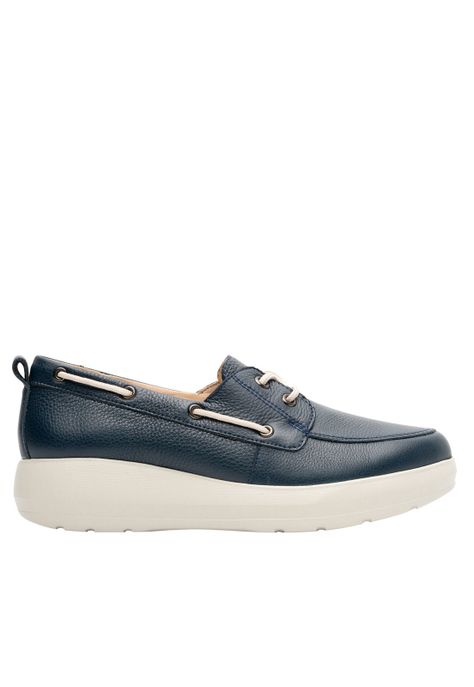 Mocasín Mujer Edith 126708 Azul Marino Flexi-0