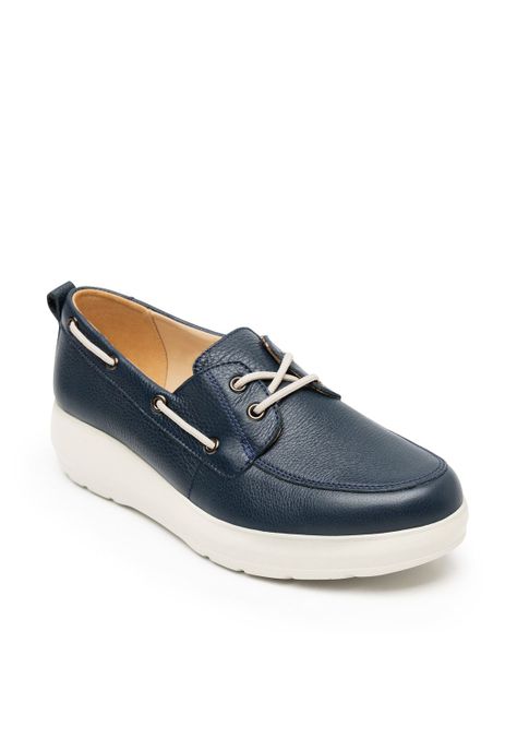 Mocasín Mujer Edith 126708 Azul Marino Flexi-1