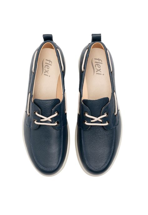 Mocasín Mujer Edith 126708 Azul Marino Flexi-5