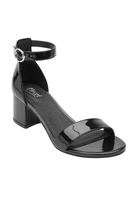 Sandalia Mujer Celine Negro Flexi-1