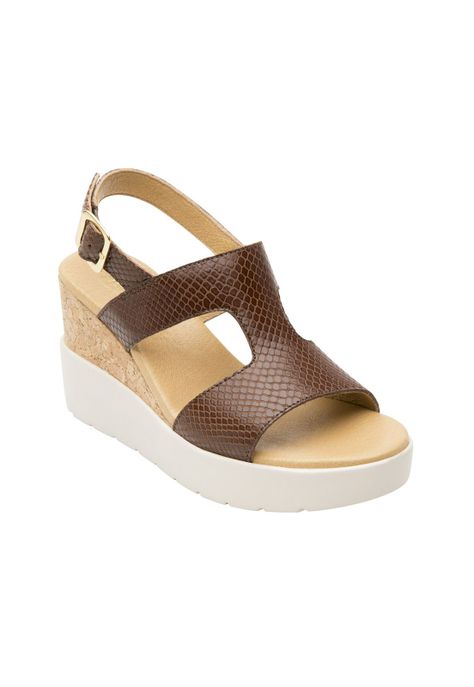 Sandalia Flexi Mujer Fetuccini Brown-0