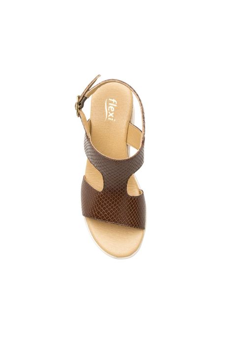 Sandalia Flexi Mujer Fetuccini Brown-4