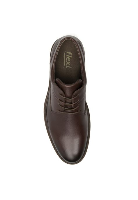 Zapato Hombre Cuero Pottery  Café Flexi-5