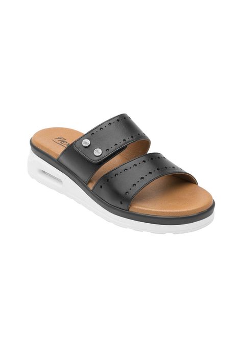 Sandalia Flexi Mujer Amarilis Negro-0