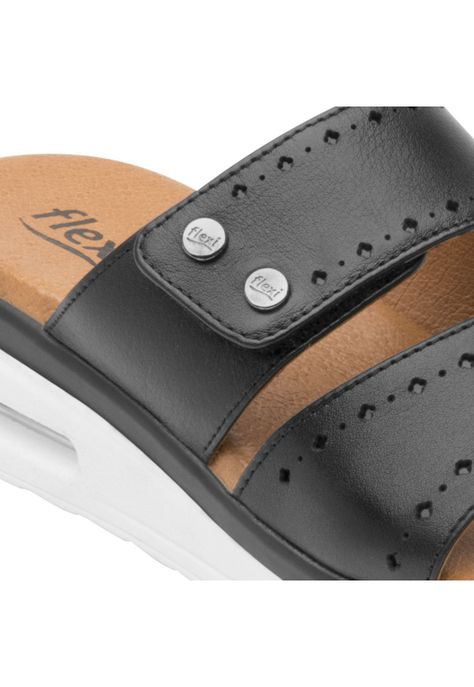 Sandalia Flexi Mujer Amarilis Negro-1