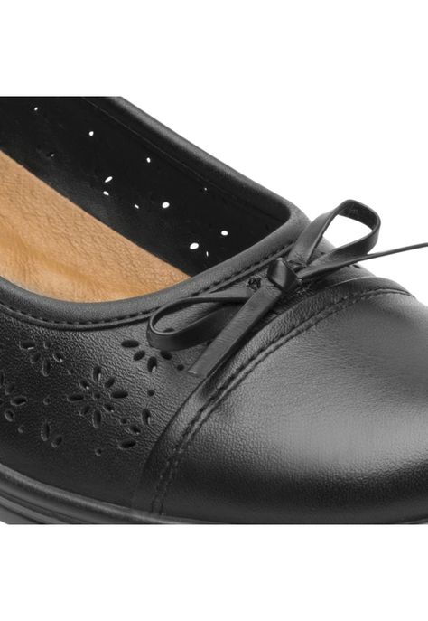 Zapato Mujer Cuero Castaña Negro Flexi-1