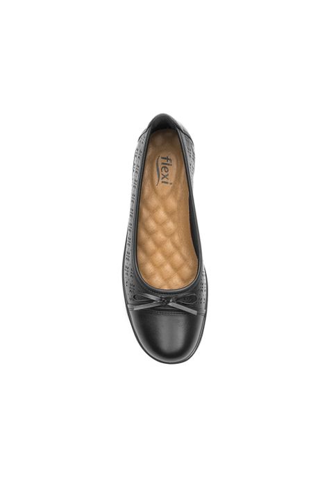 Zapato Mujer Cuero Castaña Negro Flexi-6