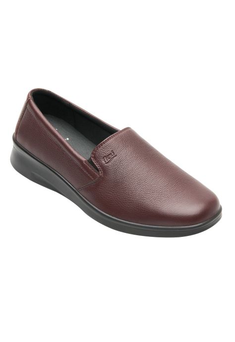 Zapato Mujer Cuero Jenelle 124501 Burdeo Flexi-1