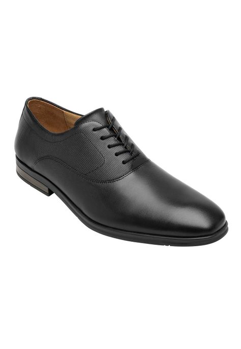 Zapato Hombre Cuero Crypto Negro Flexi-1